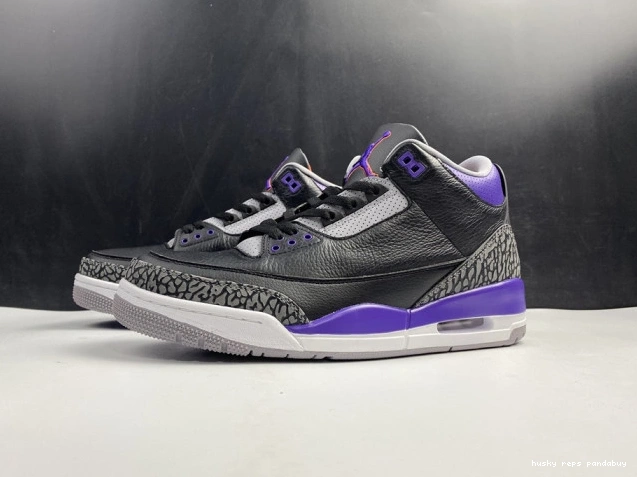 Cheap Husky Retro 050 Jordan 3 Air Black Court CT8532 Purple 0718